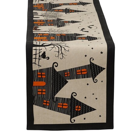 Fastfood 14 x 72 in. Haunted House Table Runner FA1525302